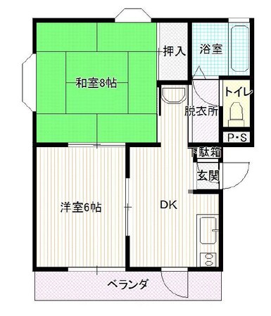 ヴェルドール長者の物件間取画像